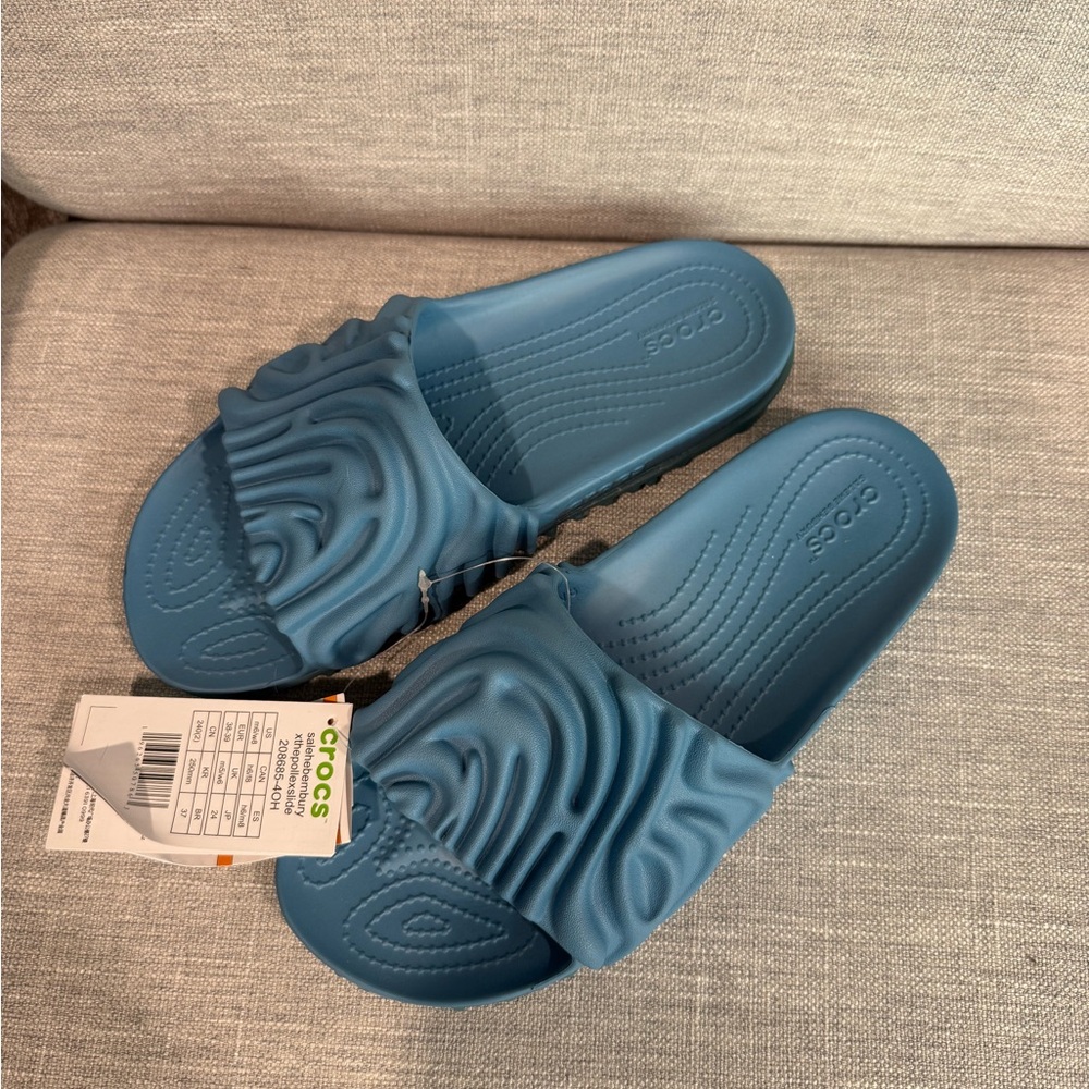 NWT Crocs x Salehe Bembury Pollex Slide Sandals Tashmoo Size Men's 6 / Women's 8